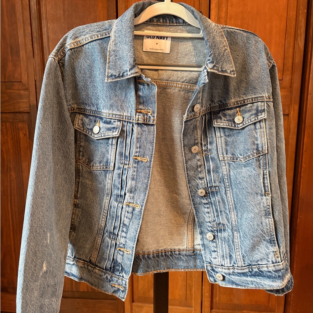 Old Navy Light Wash Denim Jean Jacket - Women's Classic Trucker